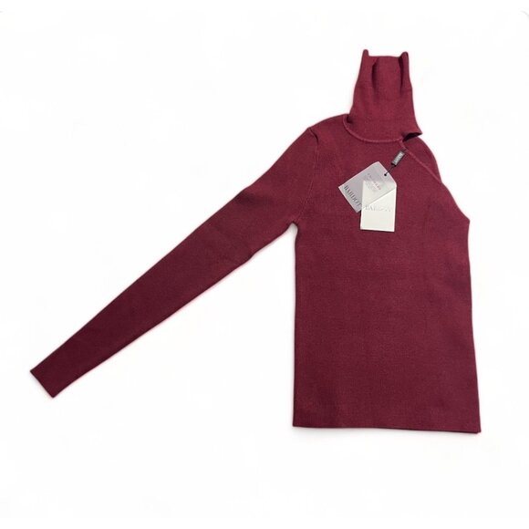 Bardot One-Shoulder Knit Turtleneck, Size XS, New - Picture 4 of 14
